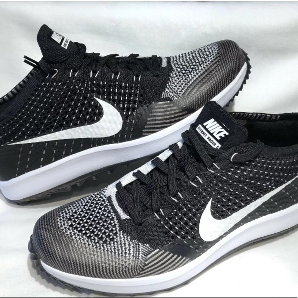 Nike Men's Flyknit Racer G Golf Shoes Oreo Varies